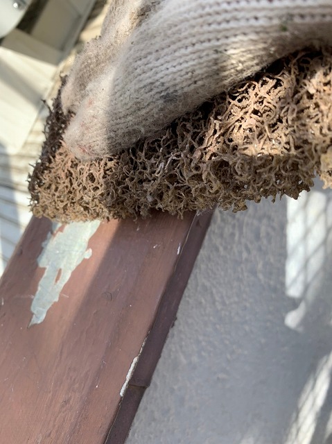 鉄部ケレン作業